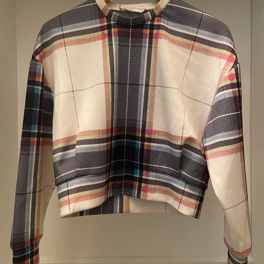 Finders Keepers patterned crop